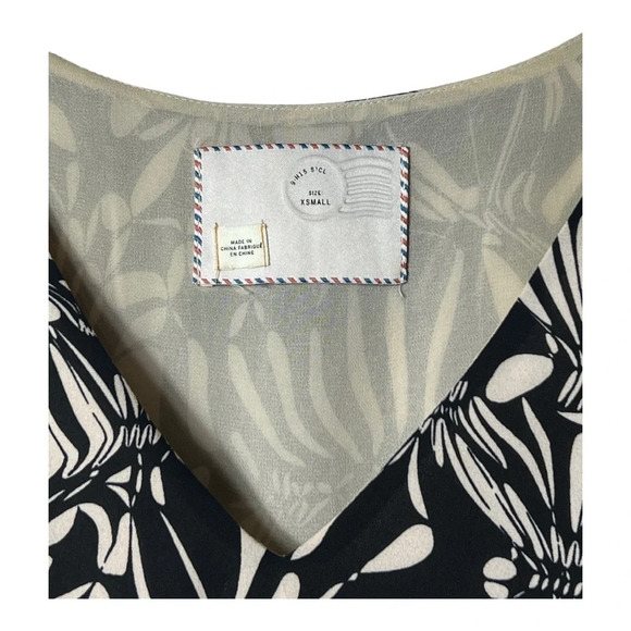 1339. ANTHROPOLOGIE POSTMARK FLORAL GATHERED‎ SONATA DRESS KNEE LENGTH SIZE XS - Picture 7 of 11